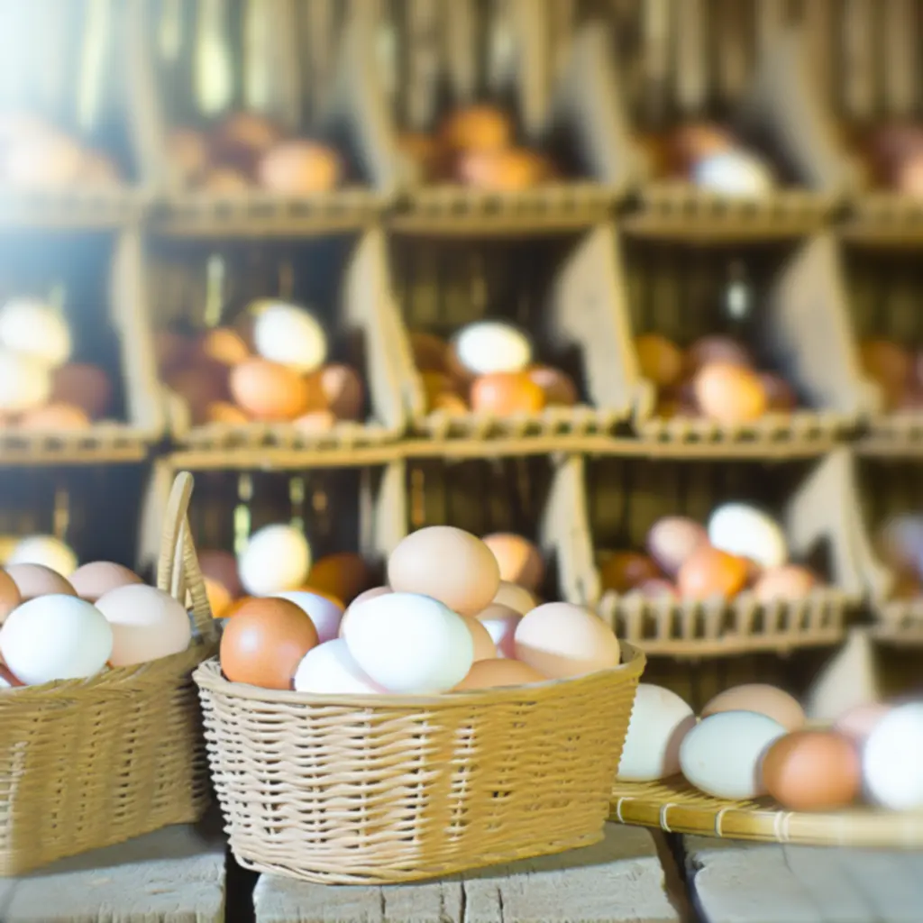 Eieren in manden
