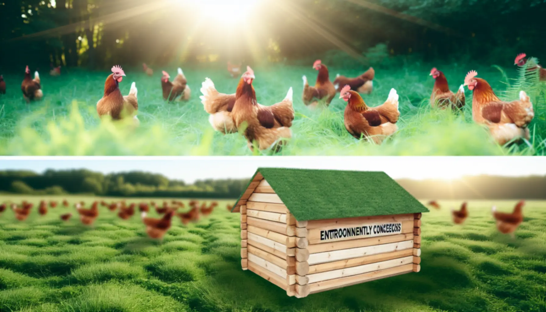 Vers gelegde biologische eieren in een houten krat