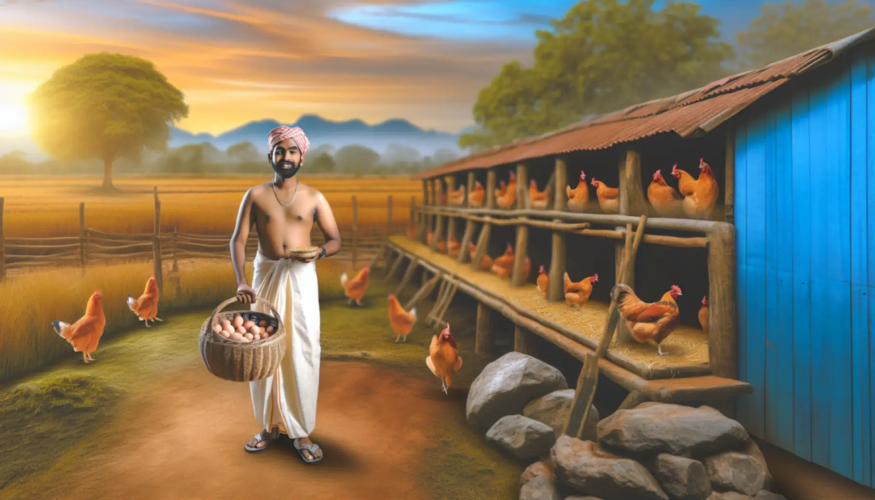 Bloemenrand langs akker vol bijen en vlinders