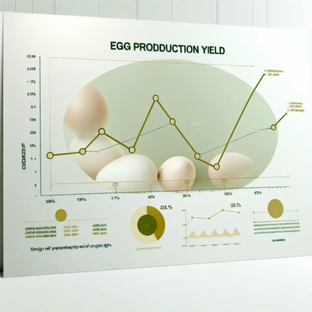Lijntrend van eieropbrengst met lichte stijging over kwartaal