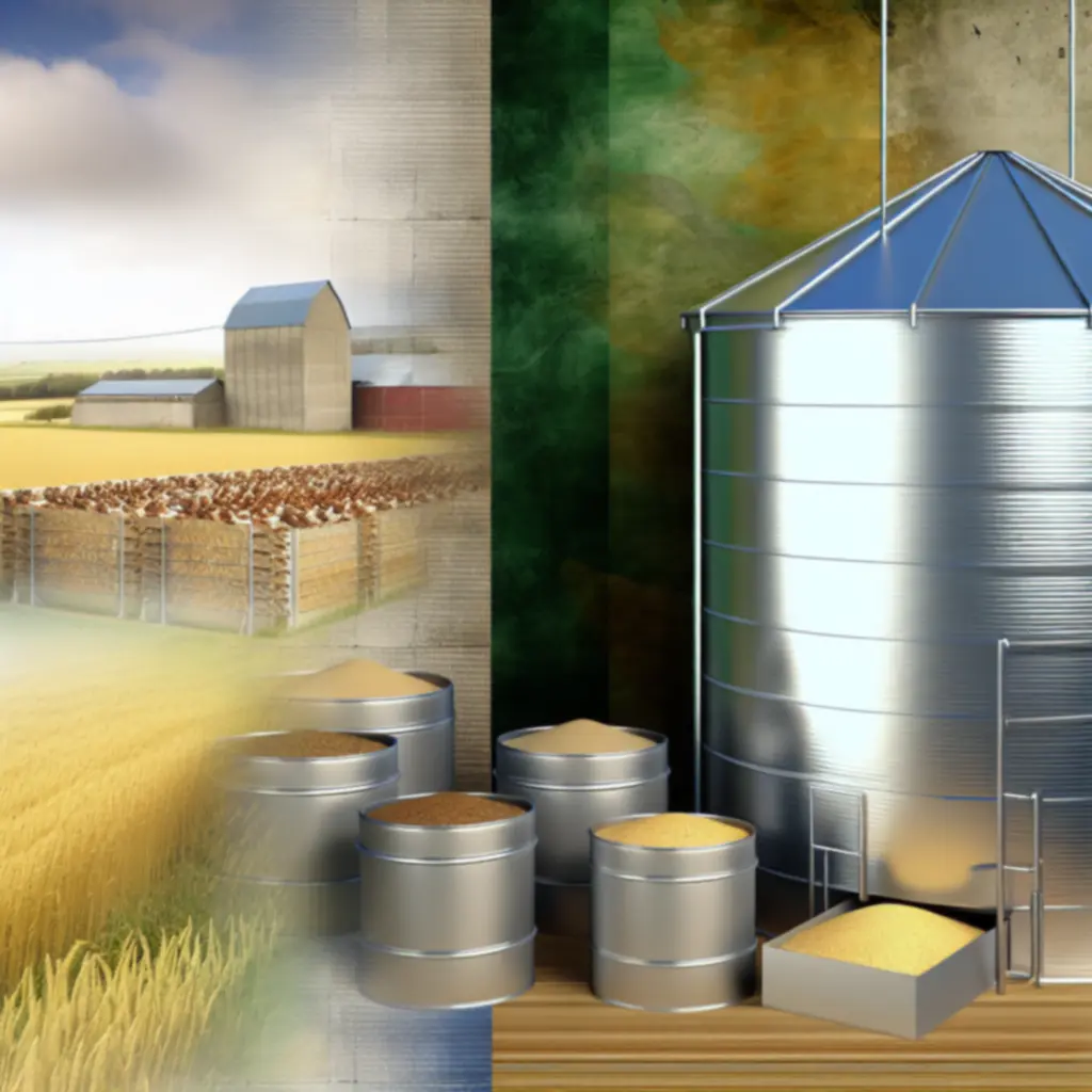 Voersilo en graanmengsels voor optimalisatie